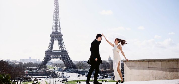 романтика в Париже